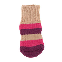 Avis chaussettes d'hiver pour animaux de compagnie chien plancher grip chaussettes chaussures bottes antidérapant griffe couverture l rouge