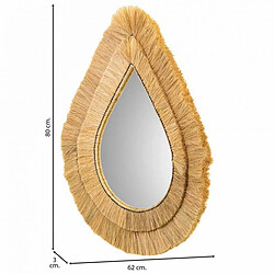 Avis Miroir mural Alexandra House Living Marron Fer Fibre naturelle 80 x 3 x 62 cm