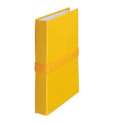 Chemise extensible à rabat Exacompta à velcro dos 13 cm jaune - Lot de 10