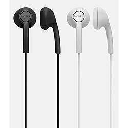 Acheter Jeu de 2 Écouteurs avec Fil, Headphones In Ear Légers, Connexion Jack 3,5 mm, , Blanc/Noir, KOSS, KE7