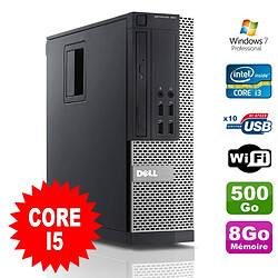 PC Dell Optiplex 990 SFF I5-2400 3.1GHz 8Go Disque 500Go DVD Wifi W7 - Occasion