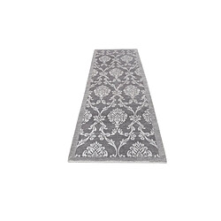 Avis Vidal Tapis de couloir en laine 300x89 gris Darya