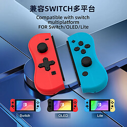 Manette de jeu sans fil bluetooth pour switch, petite poignée gauche et droite, vibration à six axes