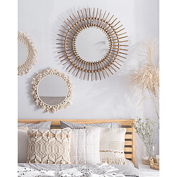 Beliani Miroir STENEN 76 cm Beige sable