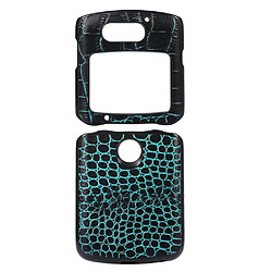 Coque en TPU + cuir véritable texture croco vert pour votre Motorola Razr 5G