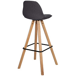 Non Tabouret de bar Corbin tissu Carré naturel pas cher