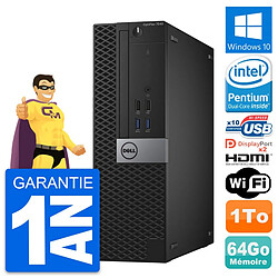 PC Dell OptiPlex 7040 SFF Intel G4400 RAM 64Go Disque 1To HDMI Windows 10 Wifi - Occasion