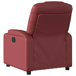 Acheter vidaXL Fauteuil inclinable Rouge bordeaux Similicuir