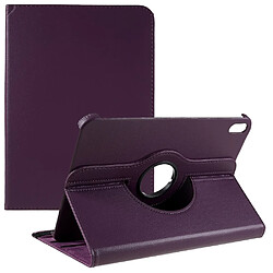 Etui en PU support rotatif anti-chute avec élastique avec support pour votre iPad 10.9 (2022) - violet