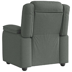 Acheter vidaXL Fauteuil inclinable Gris foncé Tissu