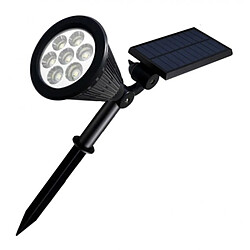 Projecteur solaire imperméable 7LED, lumière colorée de paysage de jardin de jardin extérieur pas cher