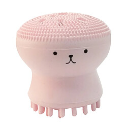 Brosse Nettoyante Visage en Silicone Doux Brosse Nettoyante pour le Visage et Massage (Rose)