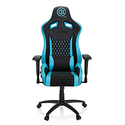 Chaise de Gaming / Chaise de bureau GAMEBREAKER SX 04 Tissu / Similicuir noir / turquoise hjh OFFICE pas cher