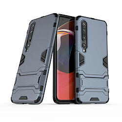 Coque en TPU 2 en 1 avec béquille bleu pour votre Xiaomi Mi 10