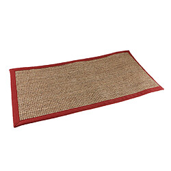 Tapis Sisal Runners Collection Fiber Naturel Tapis C Red Edge 40x80cm pas cher