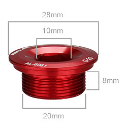 Acheter vélo pièces de vilebrequin pédalier bras de manivelle boulon vis couvercle rouge