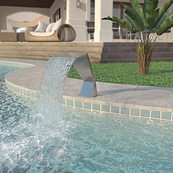 vidaXL Fontaine d'étang Acier inoxydable 64 x 30 x 52 cm Argenté