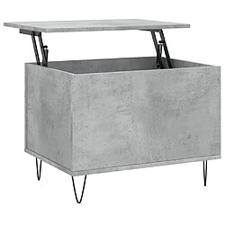 vidaXL Table basse Gris béton 60x44,5x45 cm Bois d'ingénierie