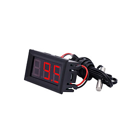 Wewoo Thermomètre 50 ~ 110C LED Compteur de température Détecteur Capteur Sonde 12V Testeur numérique (Rouge) pas cher