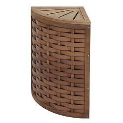 Decoshop26 Panier à linge d'angle collecteur de linge 70l 66x53x38 cm tissage marron 04_0007896 pas cher