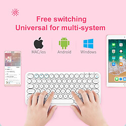 Avis Universal Bluetooth iPad Clavier Souris Set pour ordinateurs portables PC Gamers Tablettes Xiaomi Mini Rechargeable Magic Keyboard Mouse Combo Keyboard Keyboard | Keyboard (Blanc)