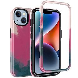 Coque en TPU anti-rayures, IMD pour votre iPhone 14 Plus - 10043 Couleur de dégradé