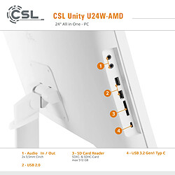 CSL-Computer Unity U24W-AMD pas cher