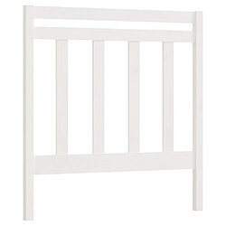 Maison Chic Tête de lit moderne pour chambre - Décoration de lit Blanc 106x4x100 cm Bois massif de pin -MN42639