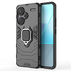 Htdmobiles Coque pour Xiaomi Redmi Note 13 Pro+ Plus 5G - housse etui rigide anti choc + verre trempe - NOIR