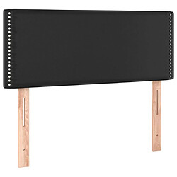 Acheter Maison Chic Tête de lit scandinave à LED,meuble de chambre Noir 80x5x78/88 cm Similicuir -MN82892