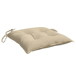 Acheter vidaXL Coussins de palette lot de 4 beige 50x50x7 cm tissu oxford