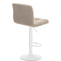 Avis Non Tabouret de bar Calma tissu blanc