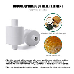 Avis Universal Filtre de remplacement Activation du filtre au carbone Remplacement du filtre à eau ELS PET 2.5 L Caterpillar Filtre à eau automatique Fontaine Distributeur Boisson | Alimentation du chat Fournitures d'arrosage