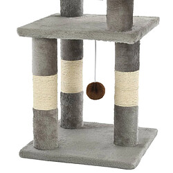 Acheter vidaXL Arbre à chat avec griffoirs en sisal 65 cm Gris