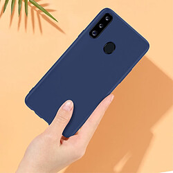 Coque en silicone anti-chute amélioré bleu pour votre Samsung Galaxy A20s