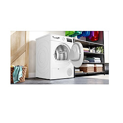 Sèche -linge à condensation 60cm 8kg b blanc - WTN83209FR - BOSCH pas cher