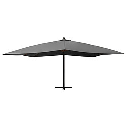 Avis Maison Chic Parasol Jardin | Parasol en porte-à-faux avec mat en bois 400x300 cm Anthracite - GKD24436