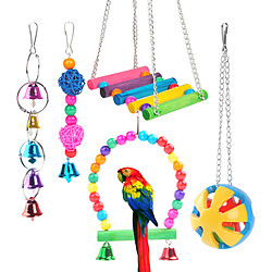 Perroquet Chewing Toys Oiseaux Swing Toy Corde d'Escalade