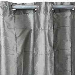 Thedecofactory WILLIAM - Rideau en taffetas gris 150x250