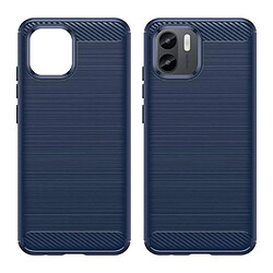 Acheter Htdmobiles Coque pour Xiaomi Redmi A1 / A1 Plus - housse etui silicone gel carbone + film ecran - BLEU FONCE