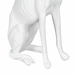 BigBuy Home Figurine Décorative Blanc Chien 19 x 12 x 37,5 cm pas cher