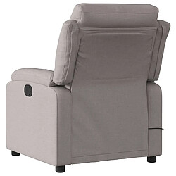 Avis vidaXL Fauteuil de massage inclinable Taupe Tissu