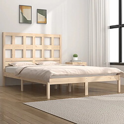 vidaXL Cadre de lit sans matelas 160x200 cm bois massif de pin