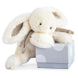 Doudou et Compagnie Lapin Bonbon Taupe GM 30cm