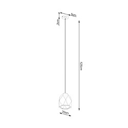 Luminaire Center Suspension Mint Céramique Blanc pas cher