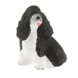 1/64 Miniature Chien Mini Figure Poupée Scène De Rue Modèle StyleB Noir Blanc