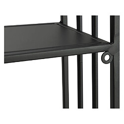 Acheter Vente-Unique Etagère murale en métal - 2 tablettes - Noir - NACERA