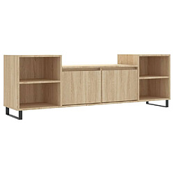 Maison Chic Meuble TV scandinave - Banc TV pour salon Chêne sonoma 160x35x55 cm Bois d'ingénierie -MN74748