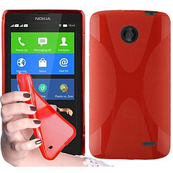 Cadorabo Coque Nokia X Etui en Rouge