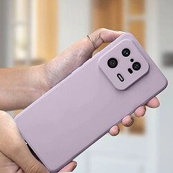 Avizar Coque pour Xiaomi 13 Pro Silicone Intérieur Microfibre Finition Mate violet pas cher